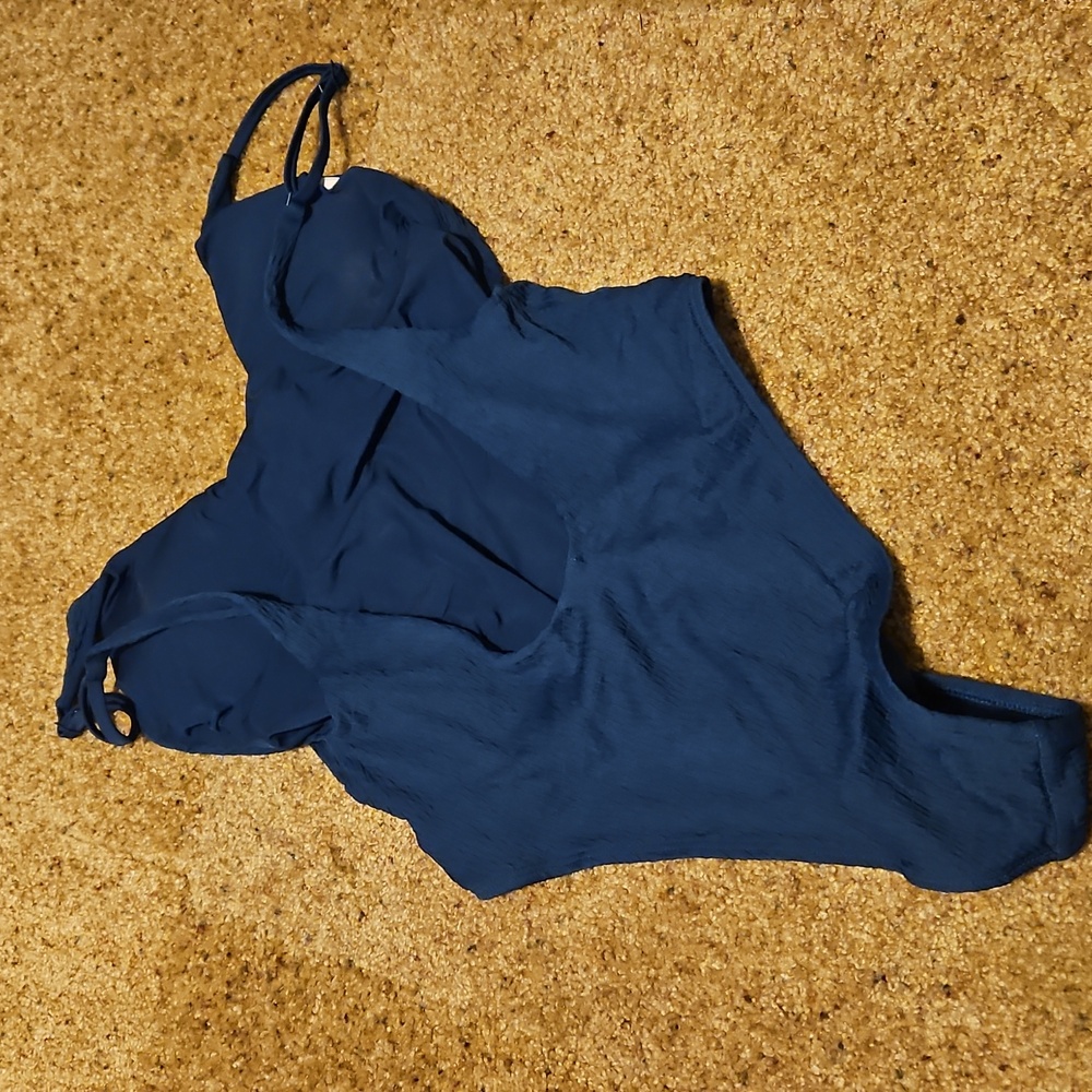 Aerie Womens Deep Blue Swimsuit - Picture 3 of 4